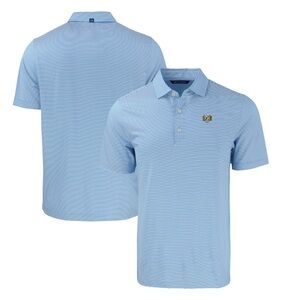 Peter Millar Light Blue Striped Polo Shirt